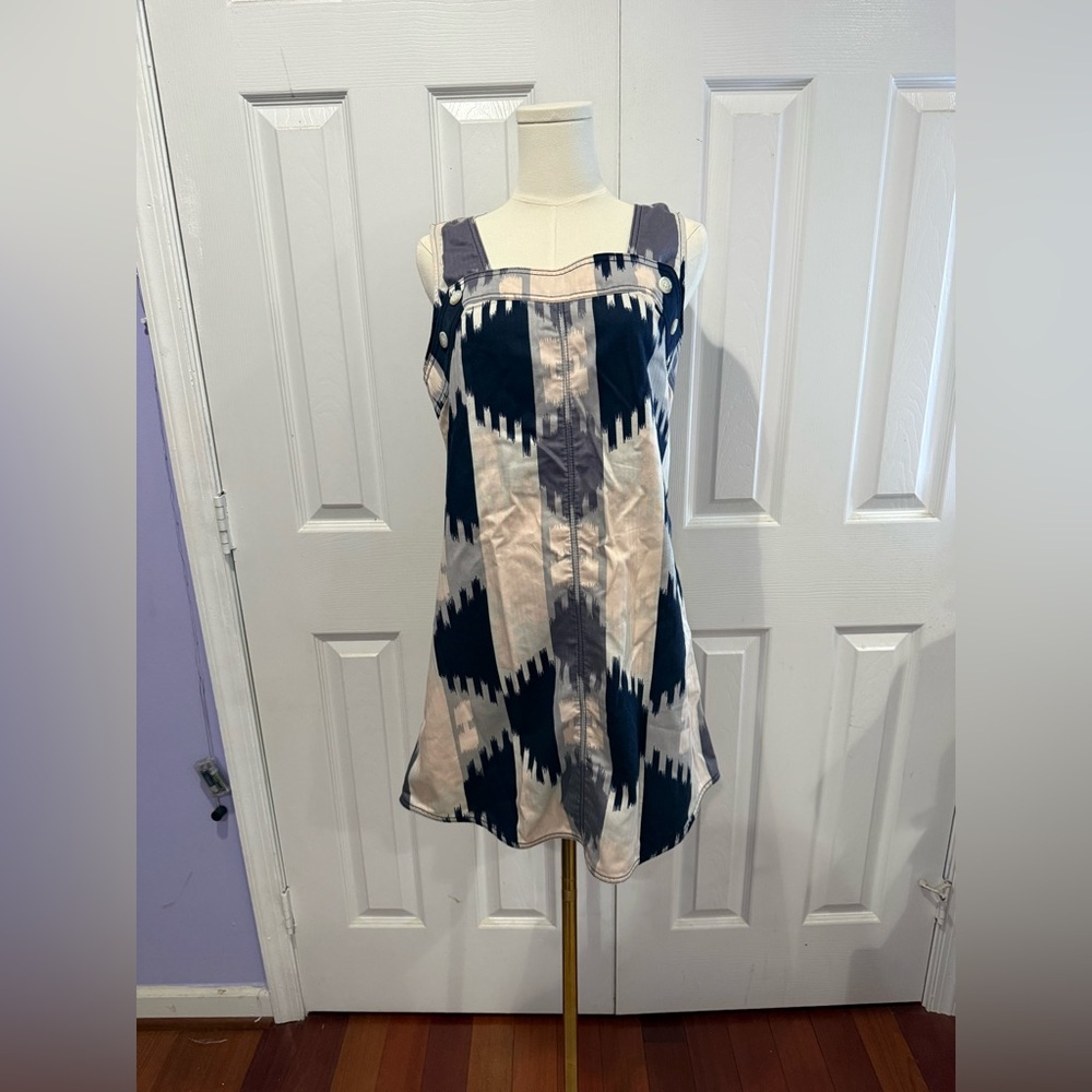 Marc By Marc Jacobs Navy and Gray Mini Dress